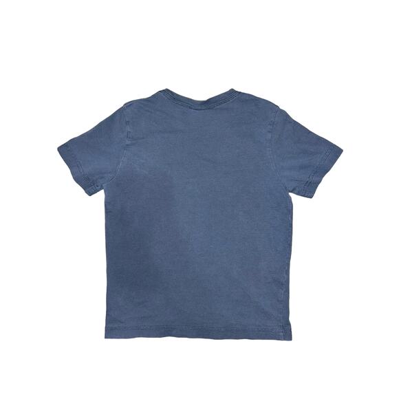 Hanna Andersson Blue Tee with Red and Yellow Car Print, Size 130 - Picture 4 of 4